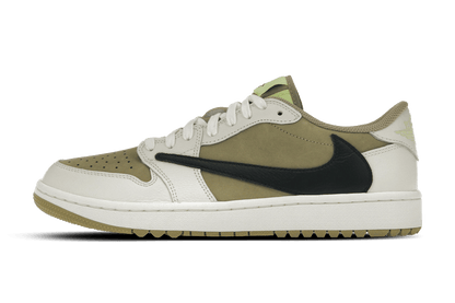 Jordan 1 Retro Low Golf Travis Scott Neutral Olive - Kick Game
