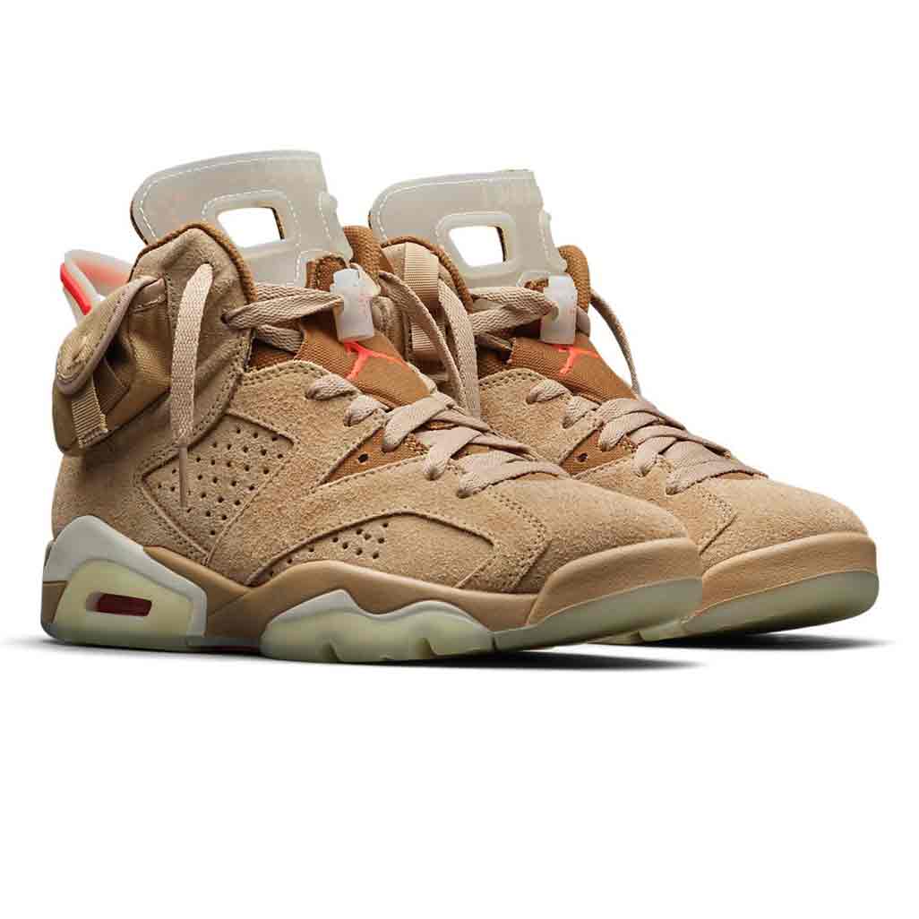 Air Jordan 6 Retro Travis Scott British Khaki - Kick Game