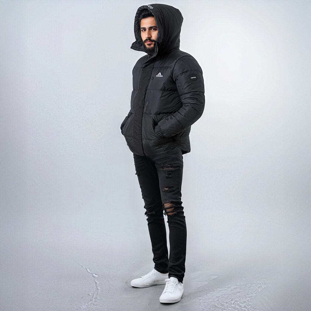 Helvetica Mountain Pioneers Barnes Hooded Parka Jacket - Kick Game