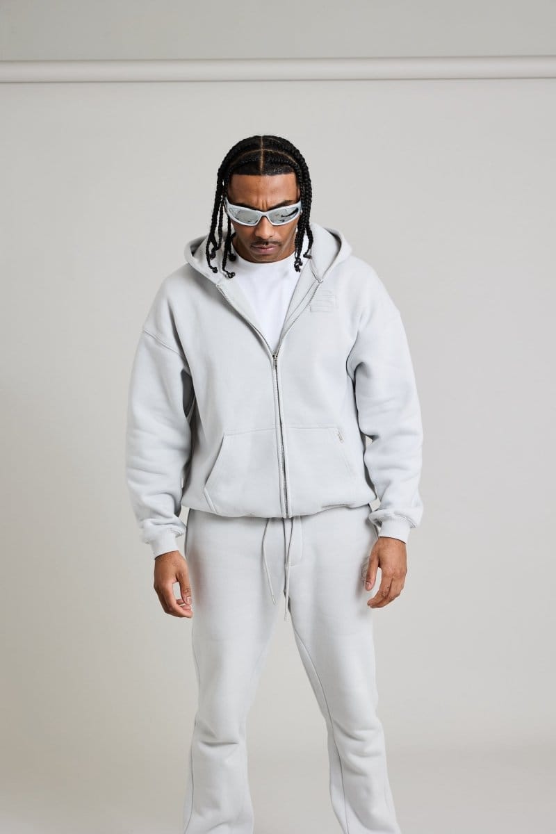 Bénir Club Match Day Zip Hoodie - Flat Grey - Kick Game