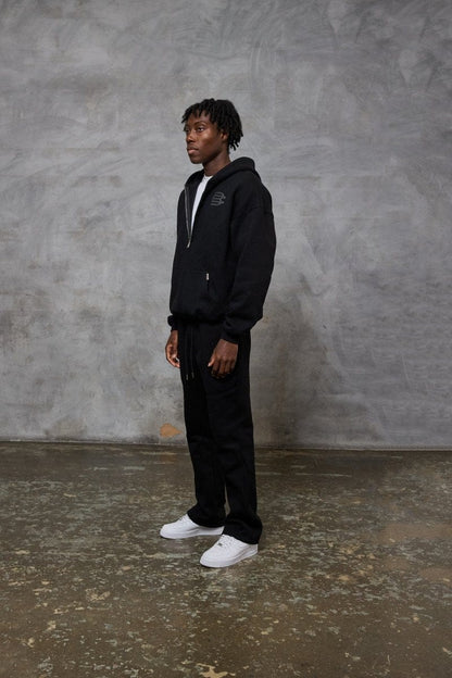 Bénir Club Match Day Zip Hoodie - Matte Black - Kick Game