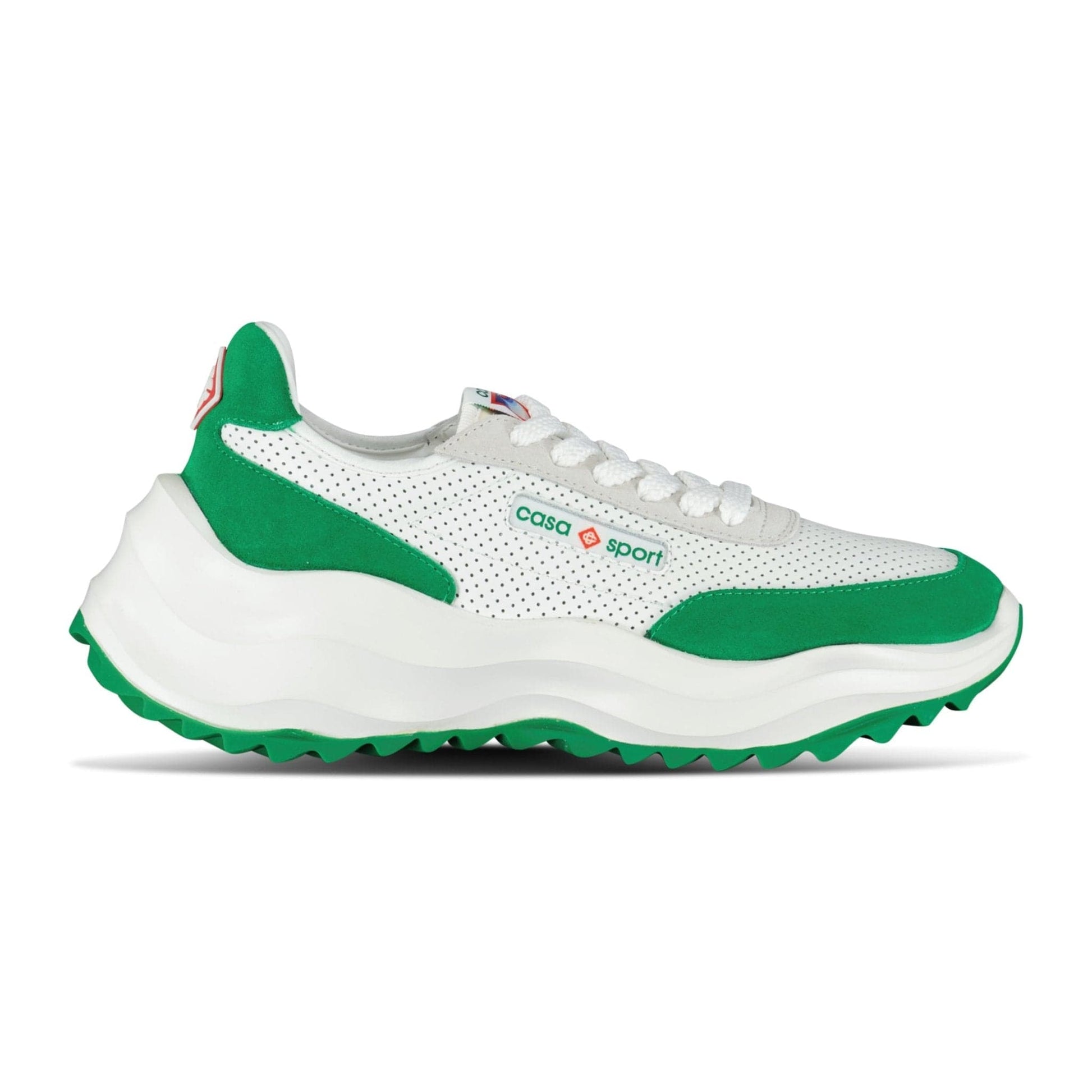 Casablanca Atlantis Chunky Sneakers White & Green - Kick Game