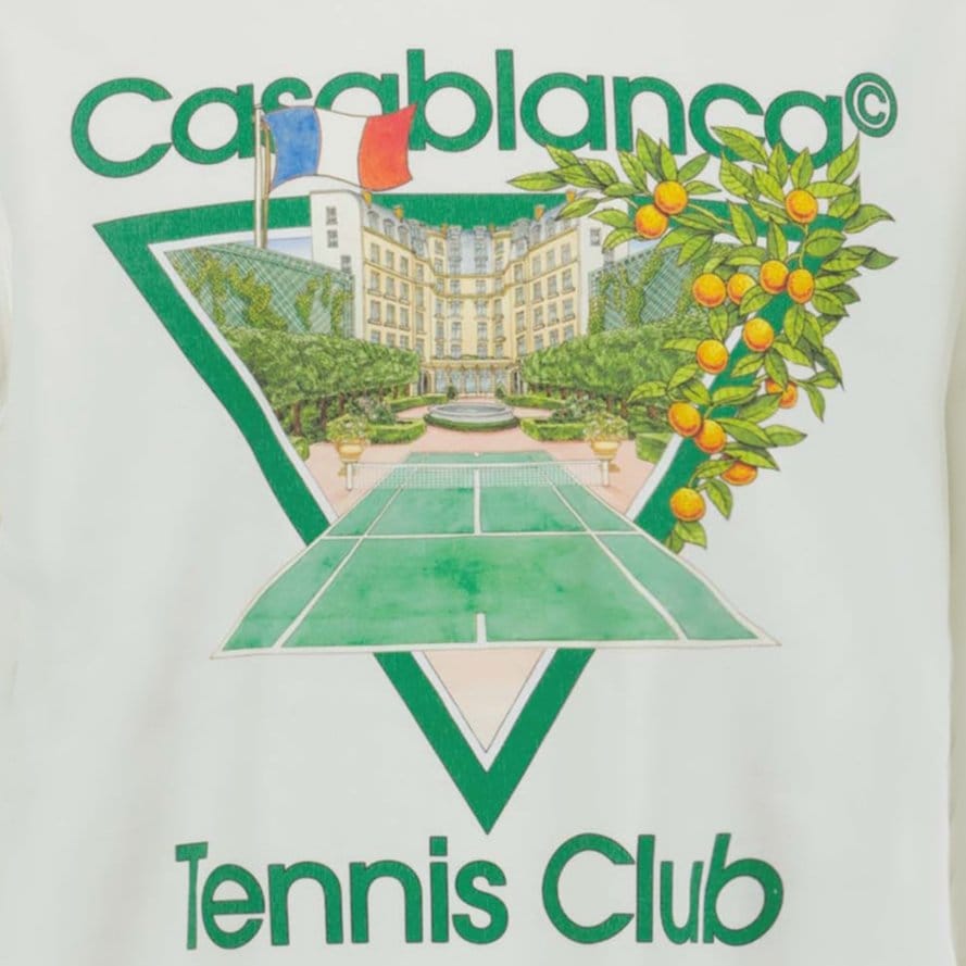 Casablanca 'Tennis Club' Sweatshirt Cream - Kick Game