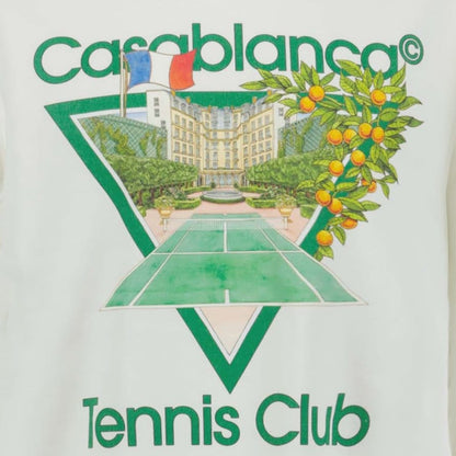 Casablanca 'Tennis Club' Sweatshirt Cream - Kick Game