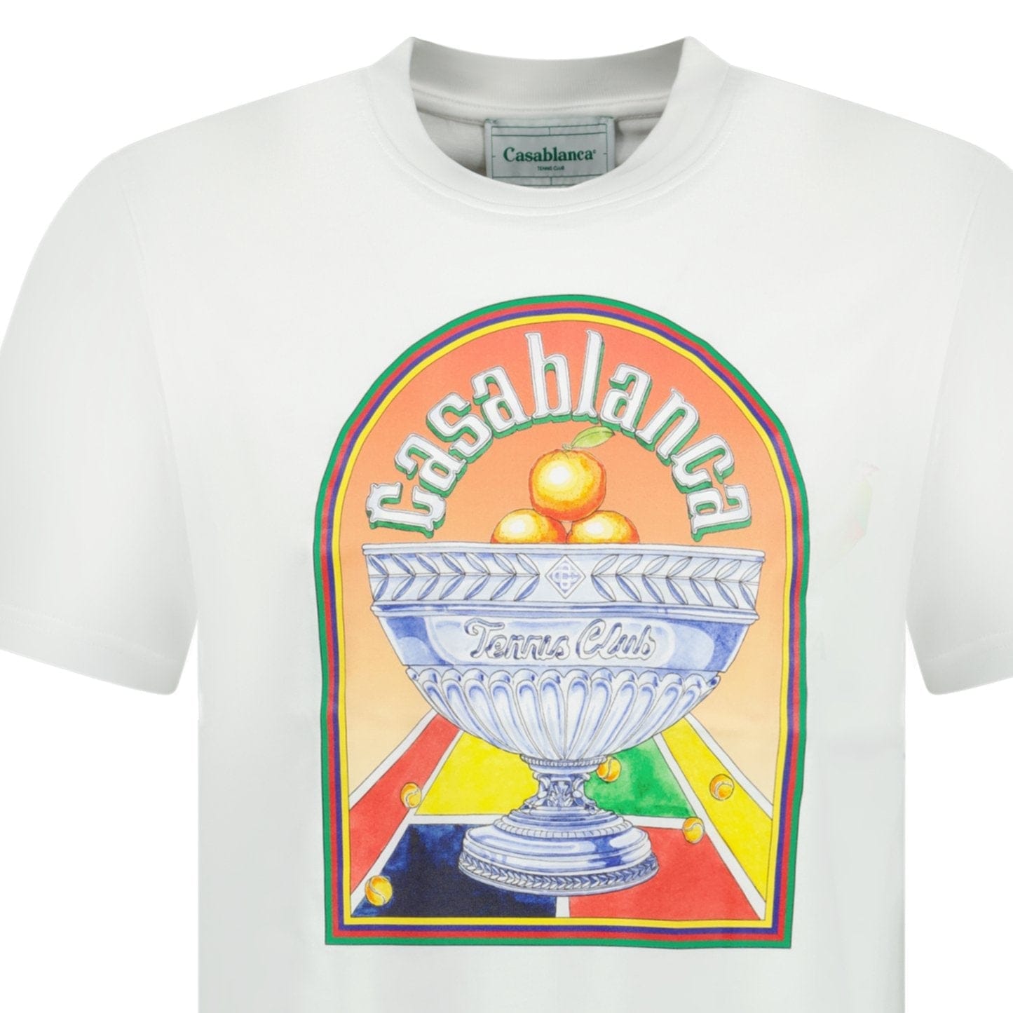 Casablanca 'Terrain' D'Orange T-Shirt White - Kick Game
