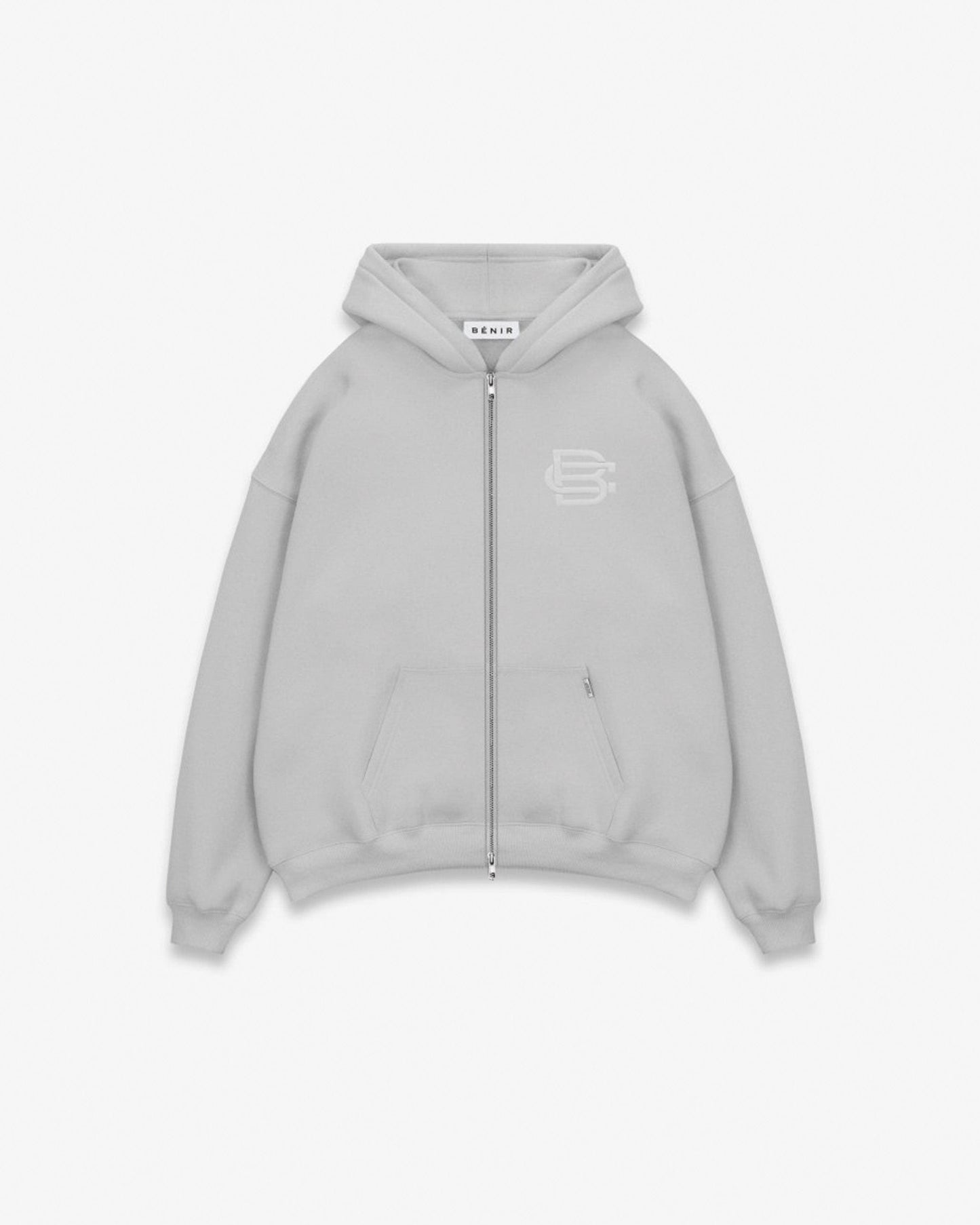 Bénir Club Match Day Zip Hoodie - Flat Grey - Kick Game