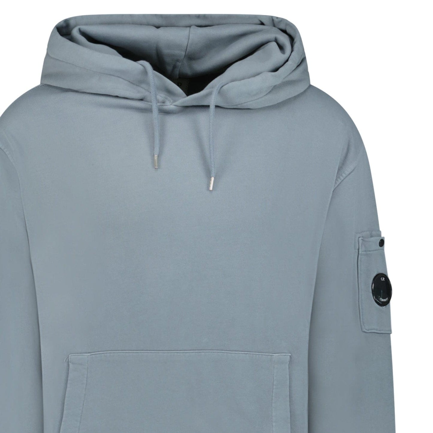 CP Company Lens Diagonal Raised Hooded Fleece Stormy Weather - Kick Game