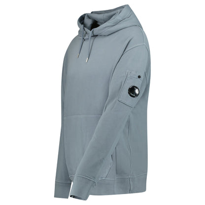 CP Company Lens Diagonal Raised Hooded Fleece Stormy Weather - Kick Game