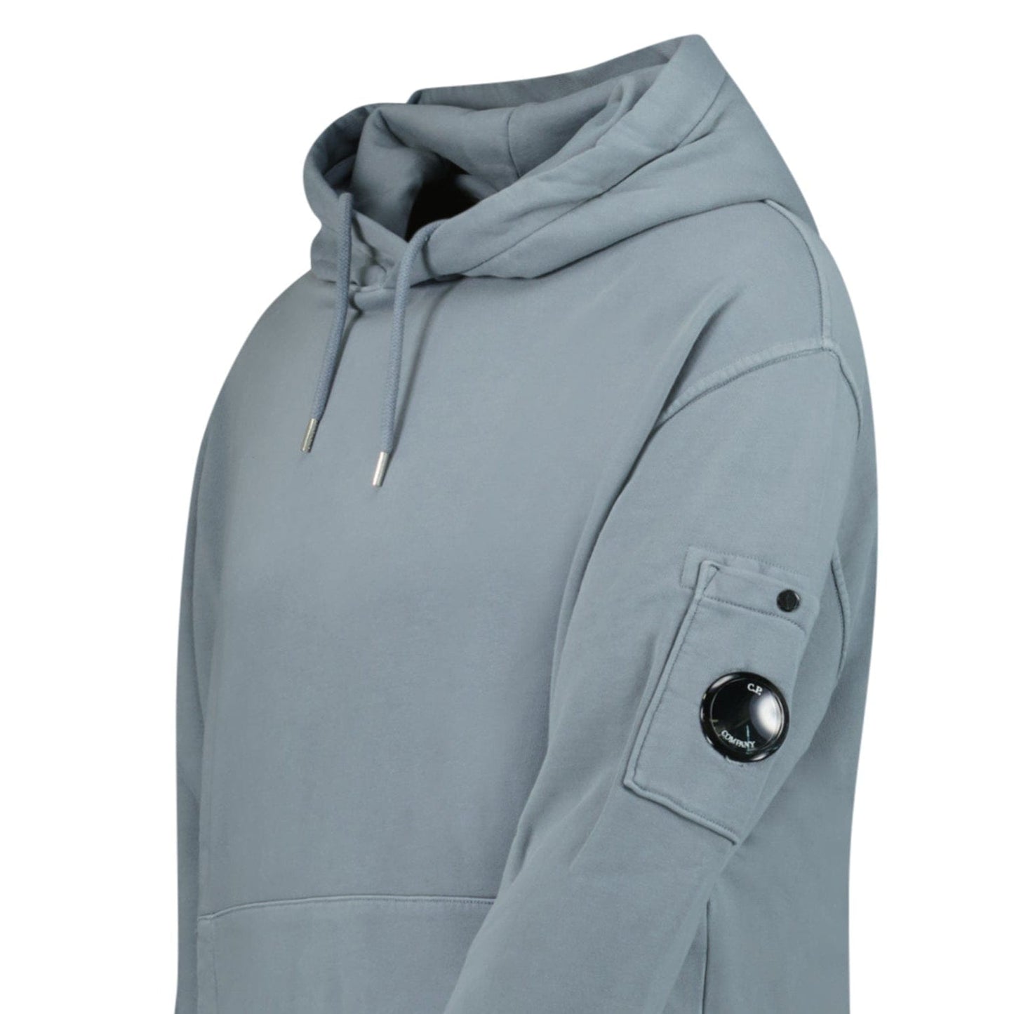 CP Company Lens Diagonal Raised Hooded Fleece Stormy Weather - Kick Game