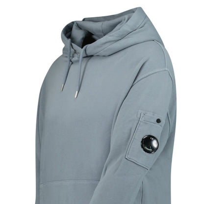 CP Company Lens Diagonal Raised Hooded Fleece Stormy Weather - Kick Game