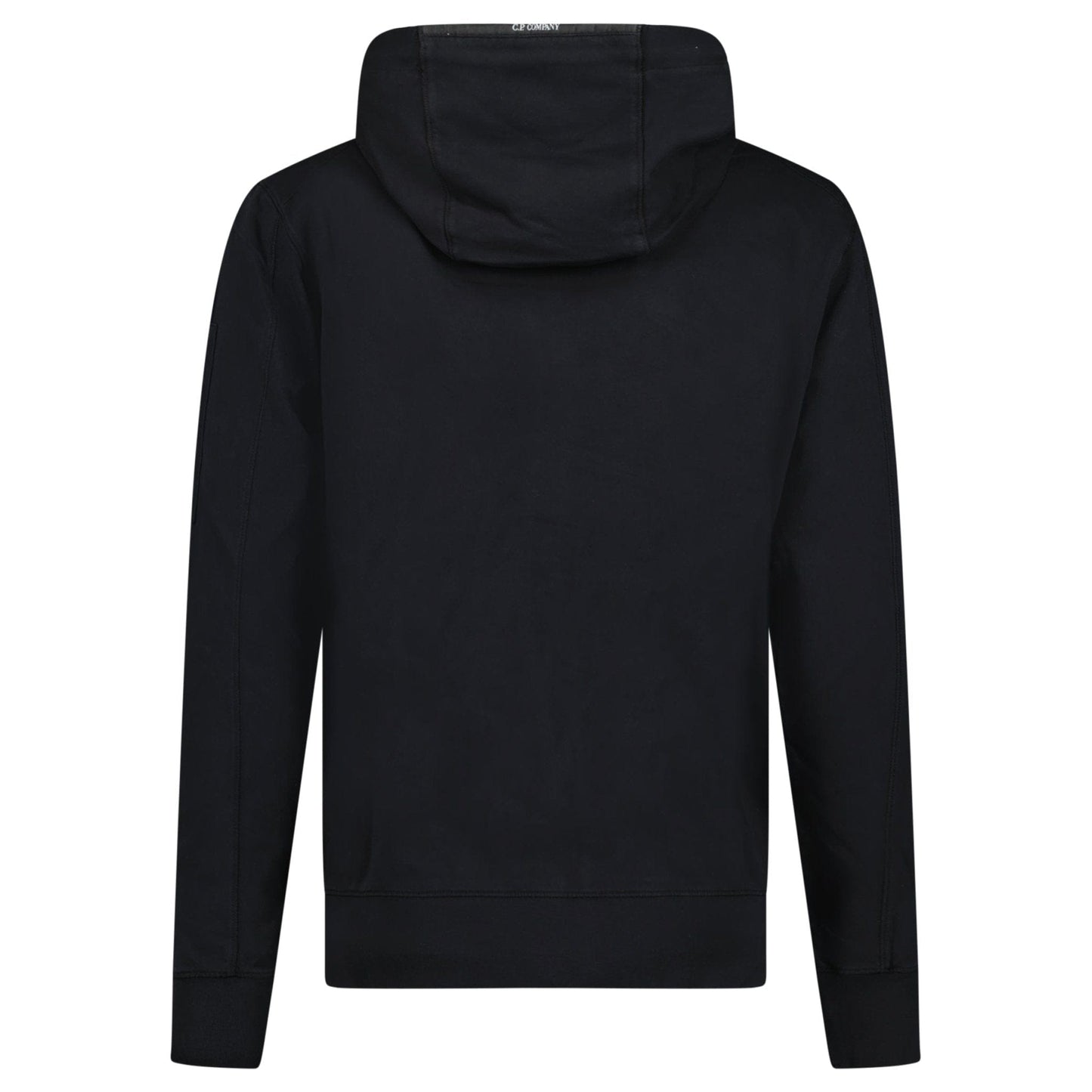 CP Company CP Company Light Fleece Lens Zip Hoodie Black - Kick Game