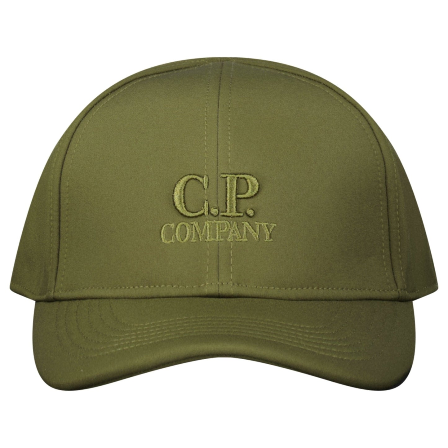 CP Company Shell-R Logo Cap in Khaki - Kick Game