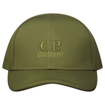 CP Company Shell-R Logo Cap in Khaki - Kick Game