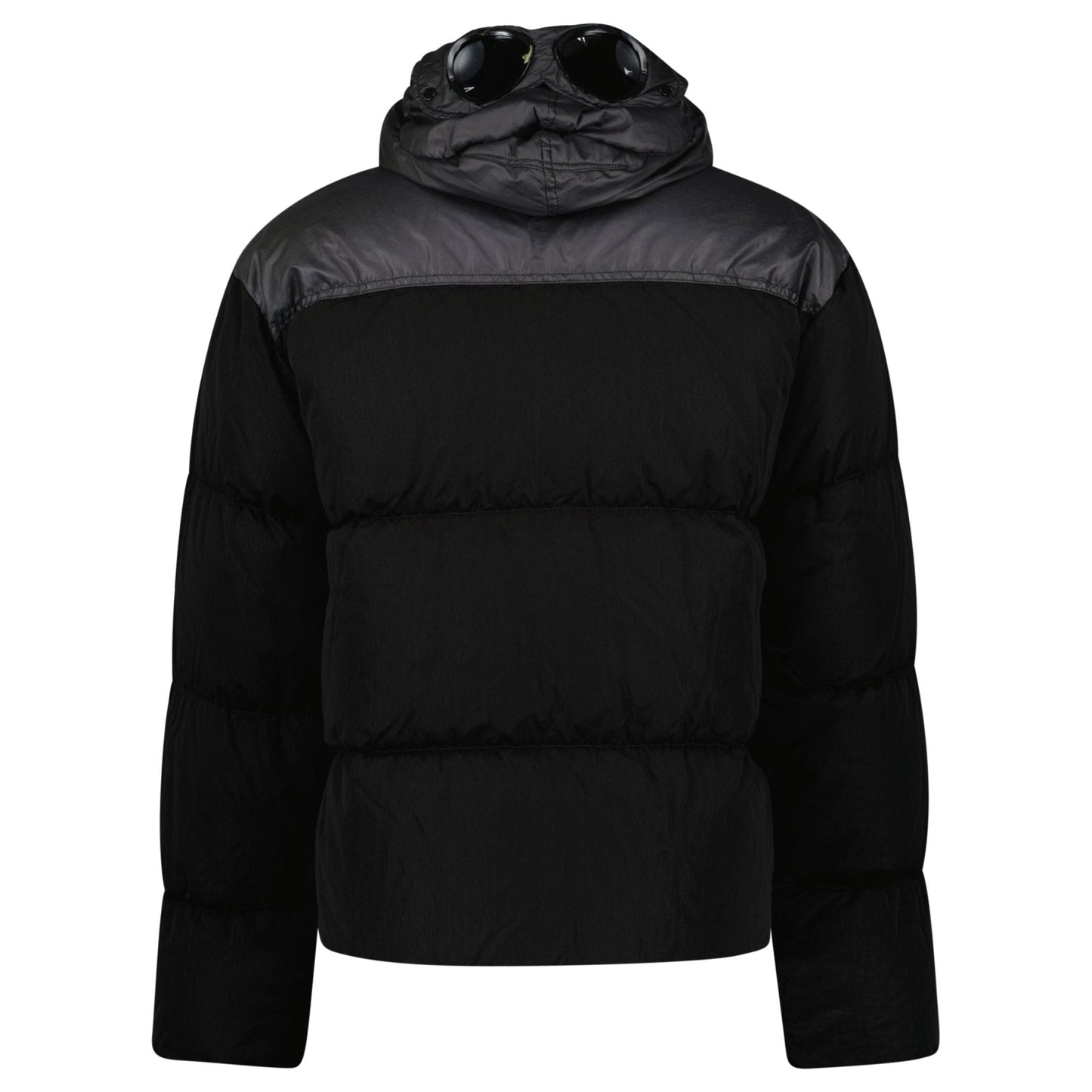 CP Company Eco Chrome R Mixed Goggle Down Jacket Black - Kick Game