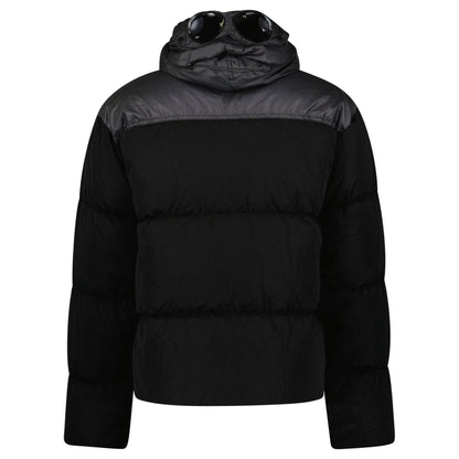CP Company Eco Chrome R Mixed Goggle Down Jacket Black - Kick Game