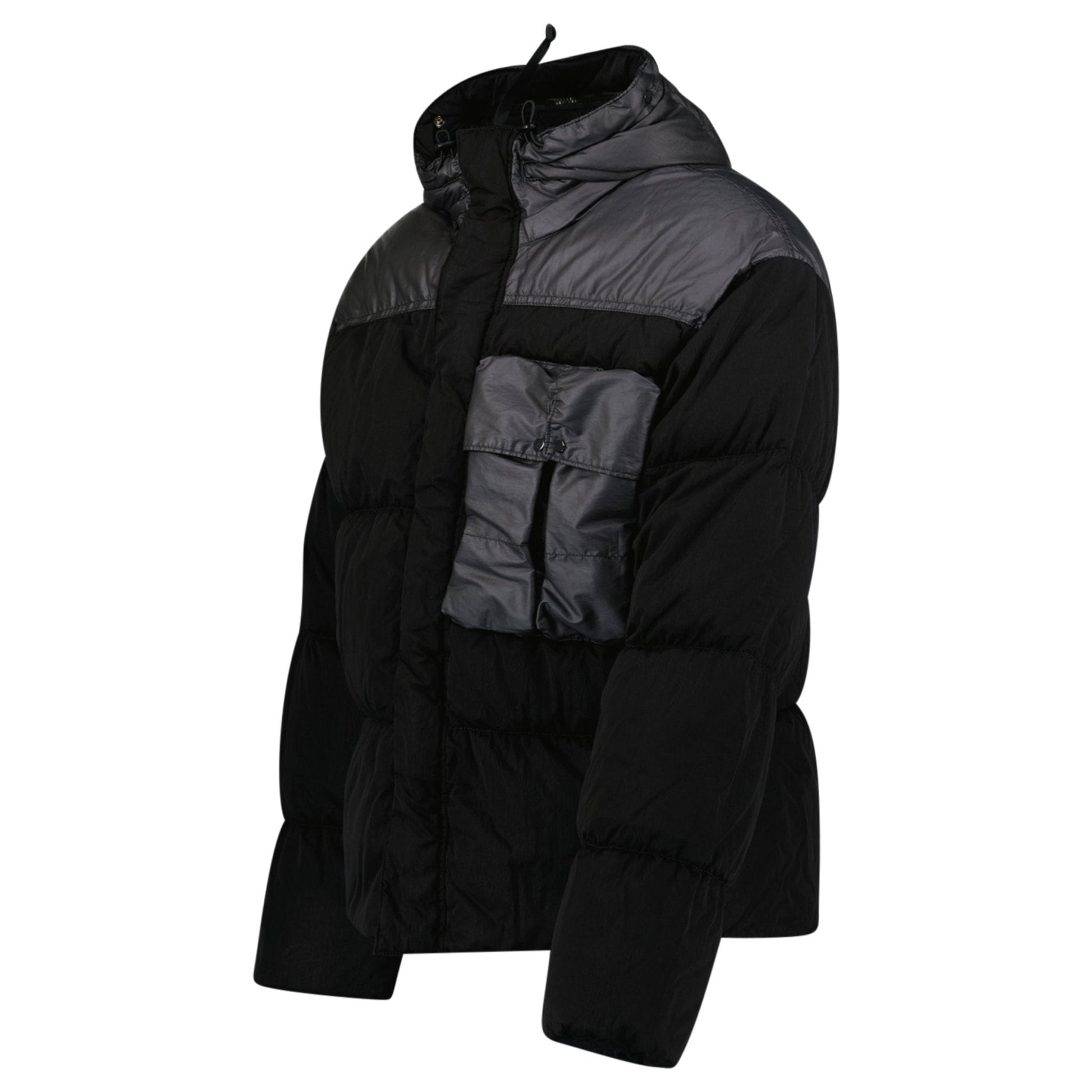 CP Company Eco Chrome R Mixed Goggle Down Jacket Black - Kick Game
