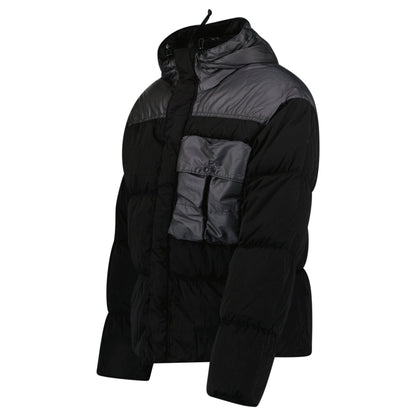 CP Company Eco Chrome R Mixed Goggle Down Jacket Black - Kick Game
