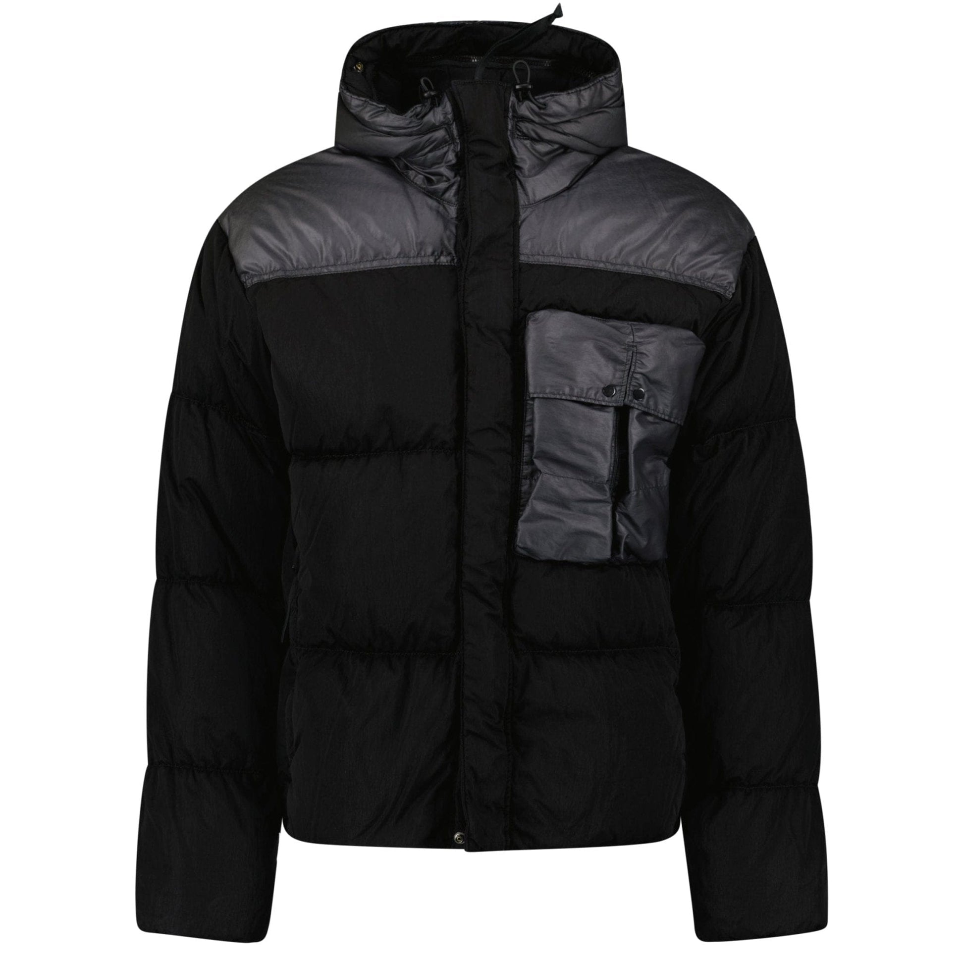 CP Company Eco Chrome R Mixed Goggle Down Jacket Black - Kick Game