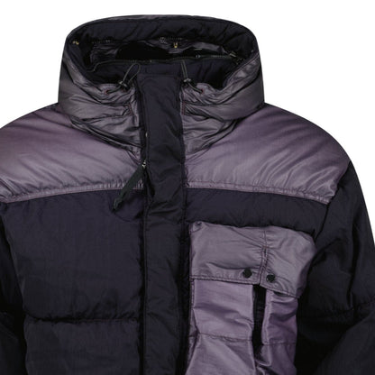 CP Company Eco Chrome R Mixed Goggle Down Jacket Nightshade - Kick Game
