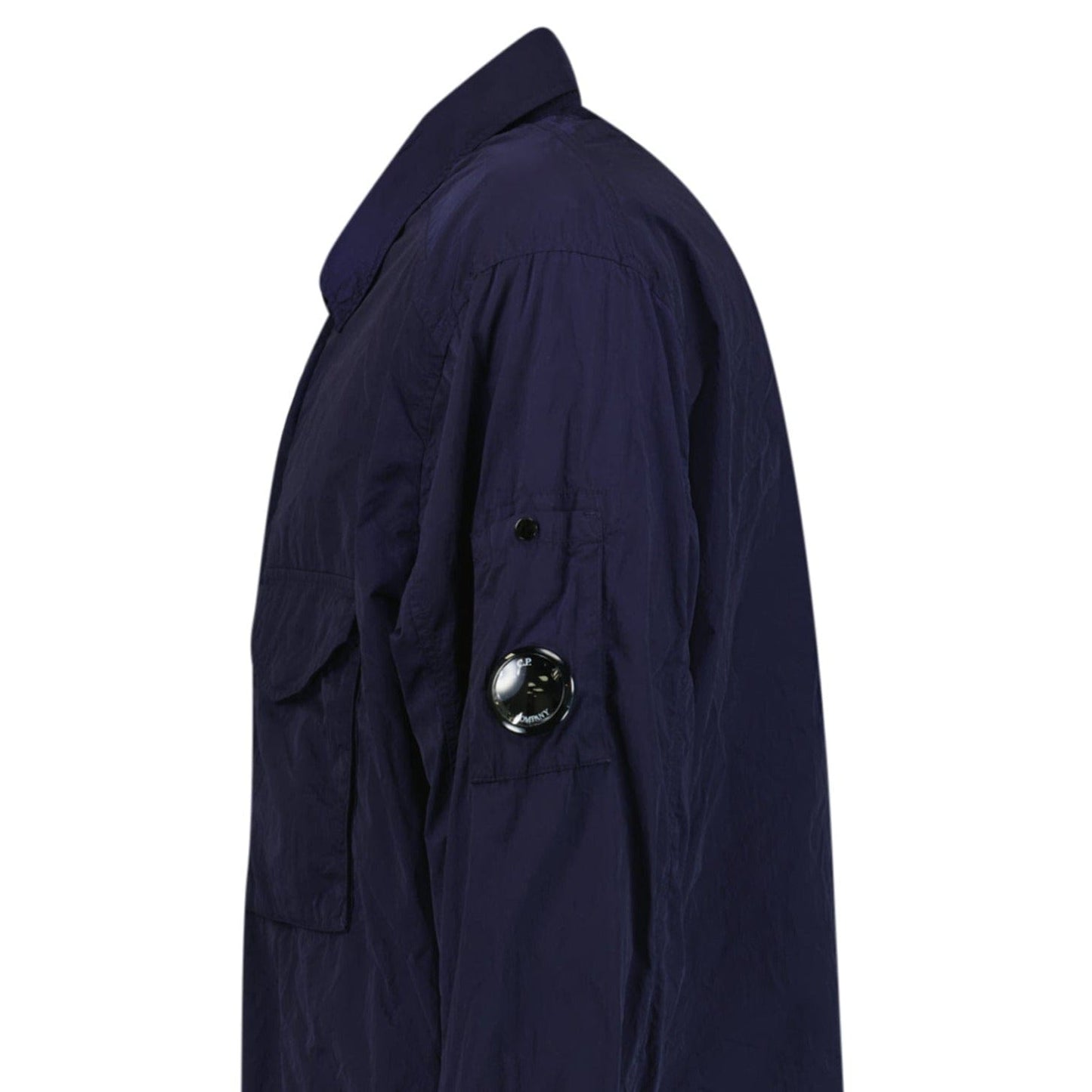 CP Company Lens Chrome Zip-Up Jacket Midnight Blue - Kick Game