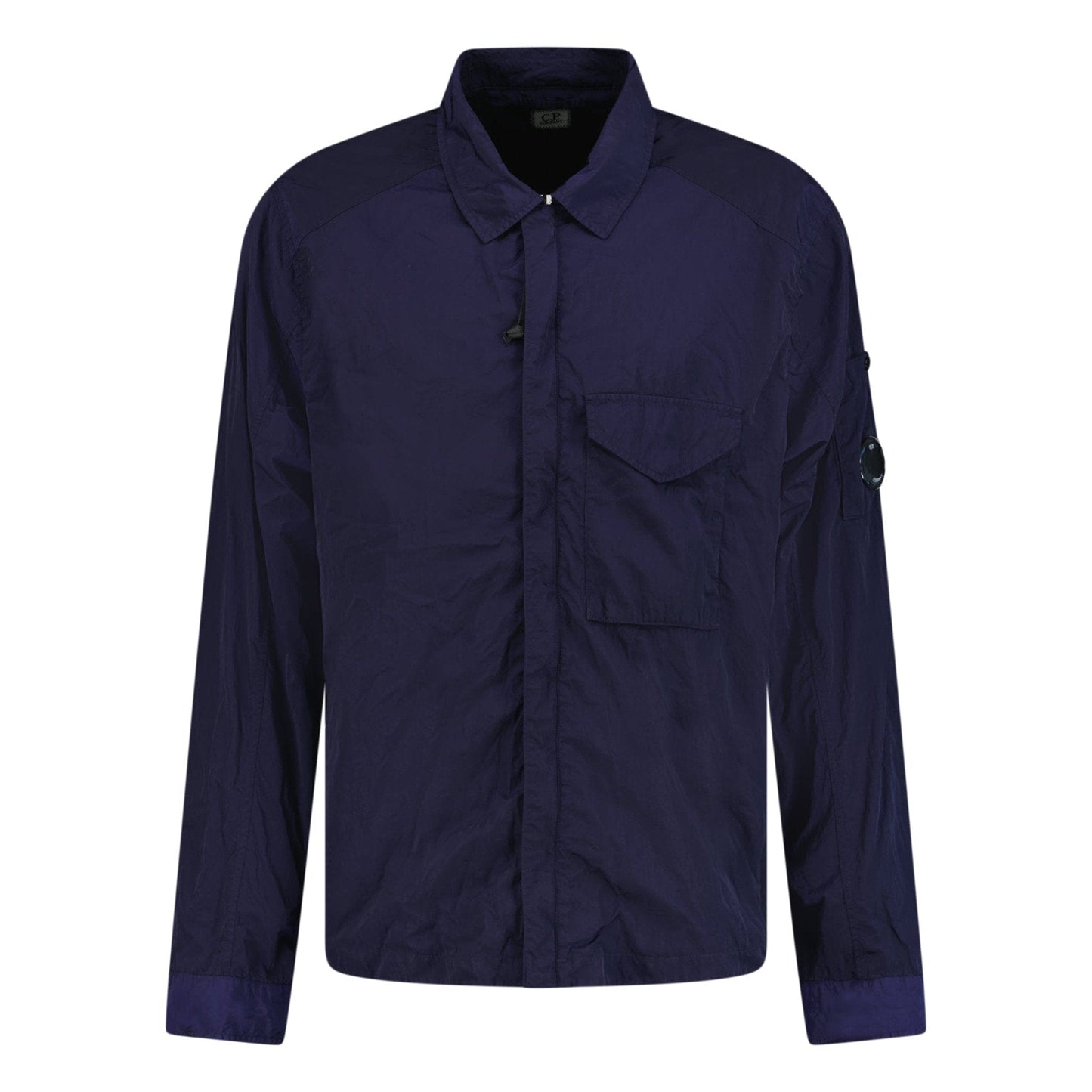 CP Company Lens Chrome Zip-Up Jacket Midnight Blue - Kick Game