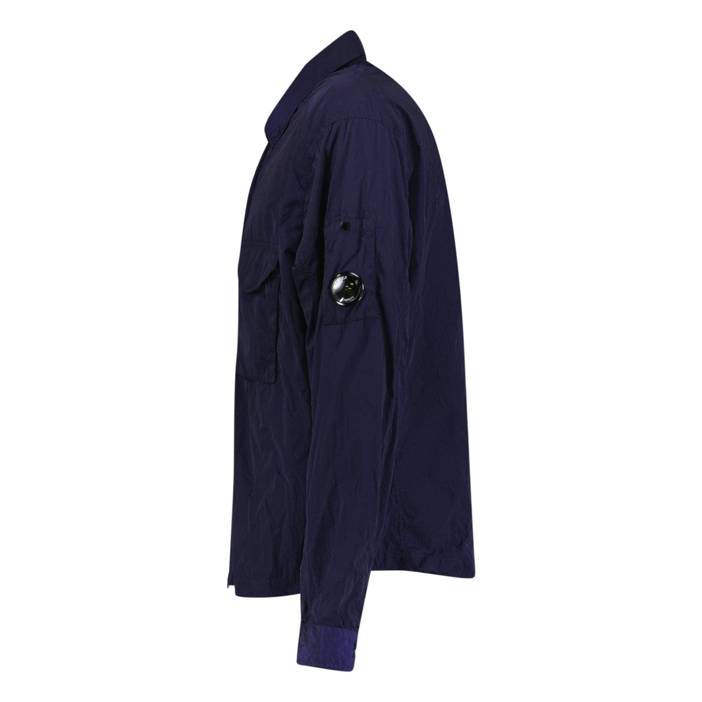 CP Company Lens Chrome Zip-Up Jacket Midnight Blue - Kick Game