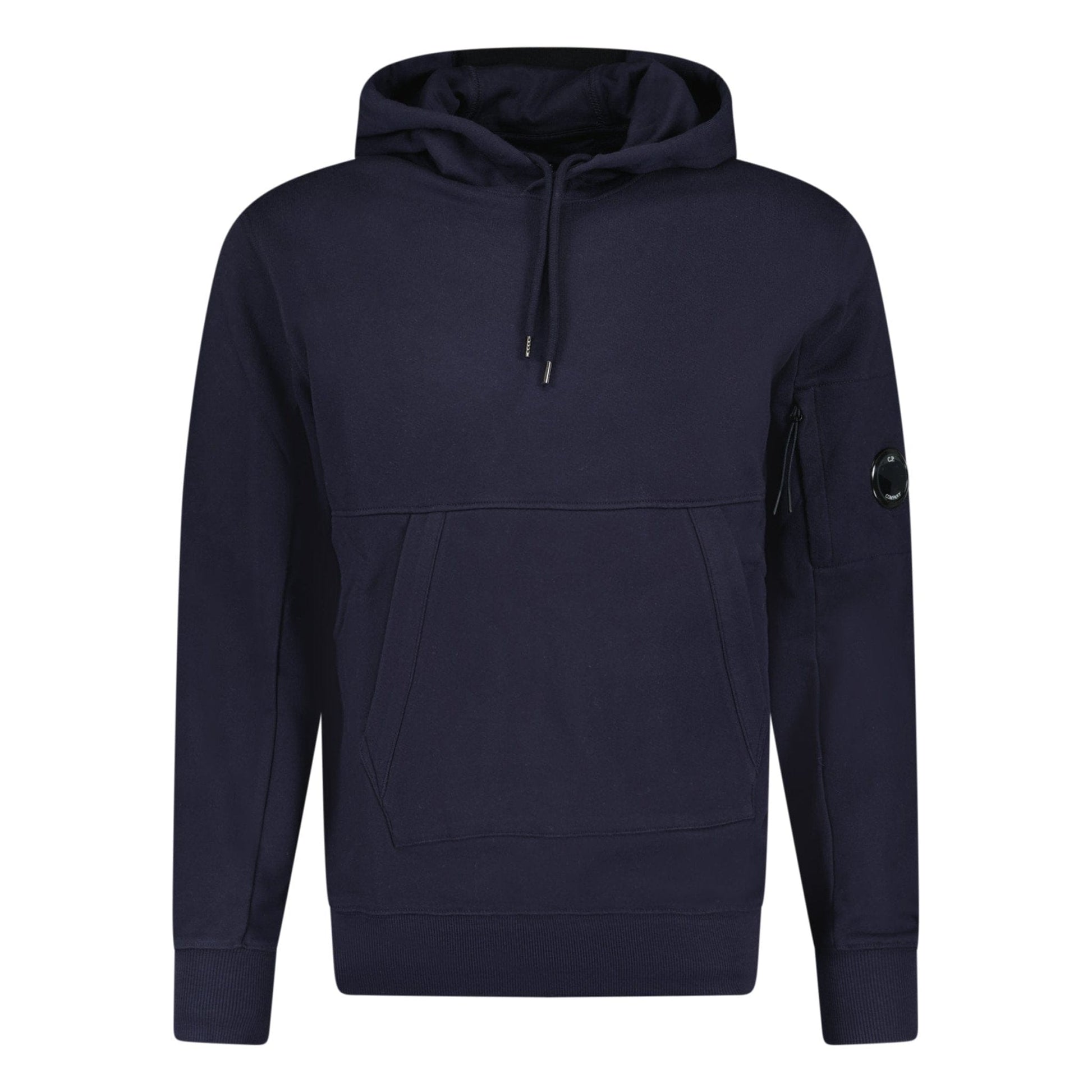 CP Company Lens Diagonal Raised Hooded Fleece Navy - Kick Game