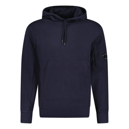 CP Company Lens Diagonal Raised Hooded Fleece Navy - Kick Game