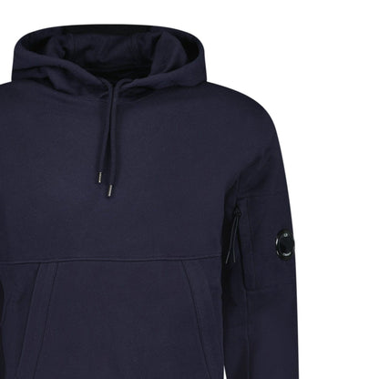 CP Company Lens Diagonal Raised Hooded Fleece Navy - Kick Game