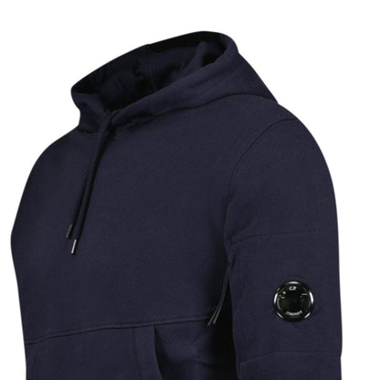 CP Company Lens Diagonal Raised Hooded Fleece Navy - Kick Game