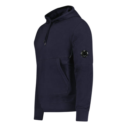 CP Company Lens Diagonal Raised Hooded Fleece Navy - Kick Game