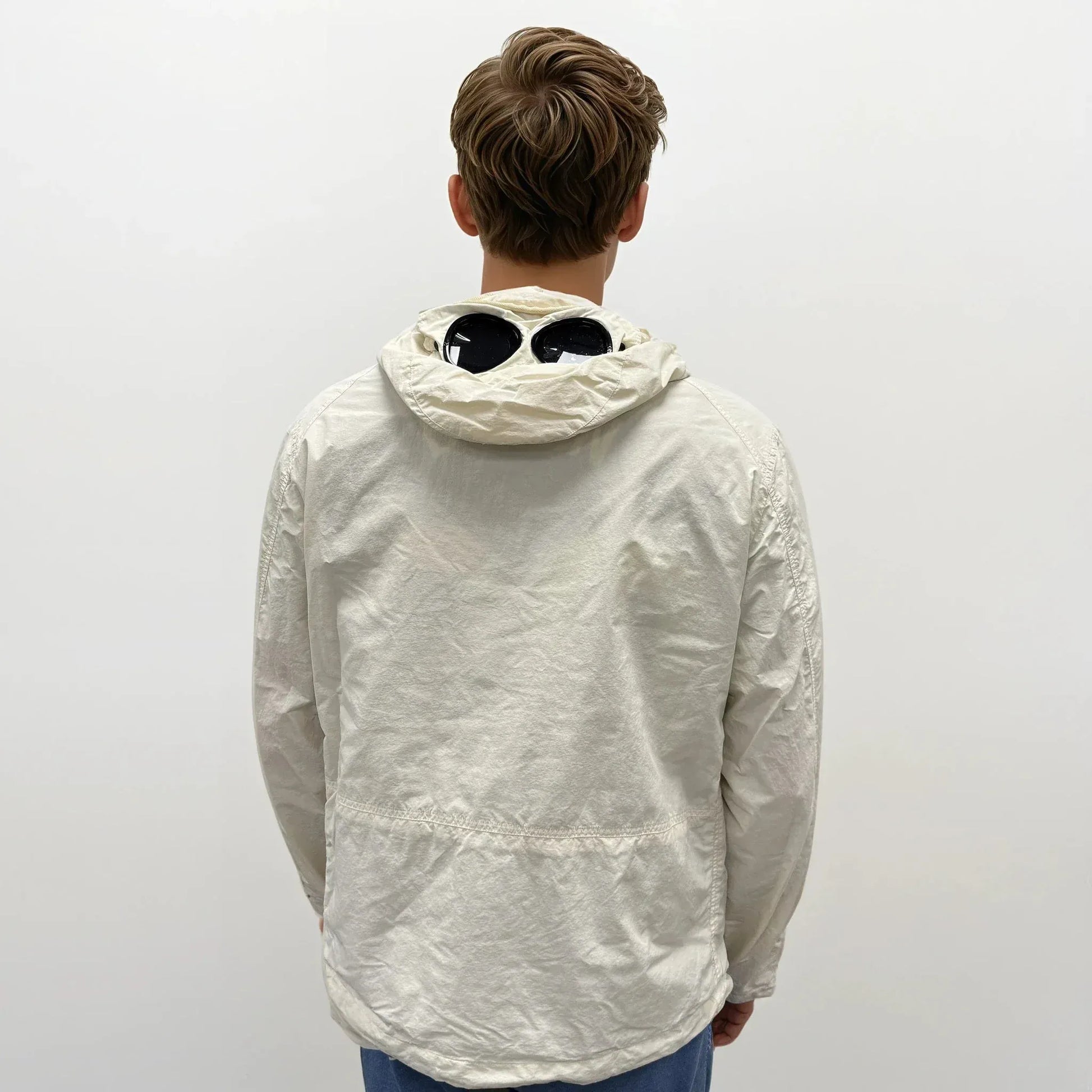 CP Company Pistachio Shell Flatt Nylon Goggle Jacket - Kick Game