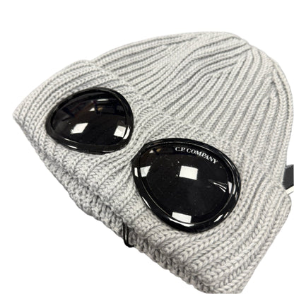 CP Company Wool Goggle Beanie Moon Melange Grey - Kick Game