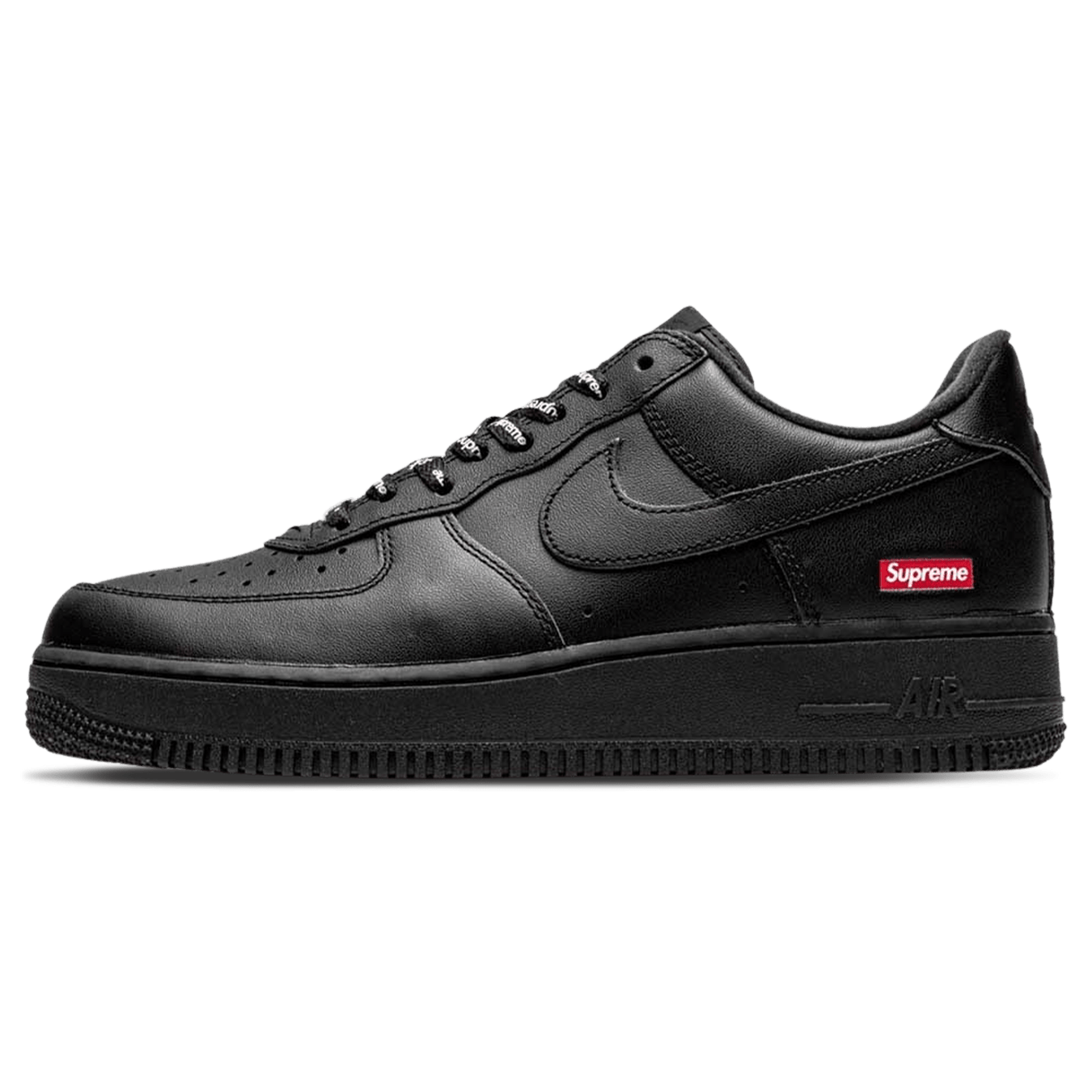 Supreme x Nike Air Force 1 Low 'Box Logo - Black' - UK 3.5 | EU 36 | US 4