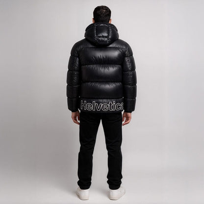 Helvetica Mountain Pioneers Edge Hooded Down Jacket - Kick Game