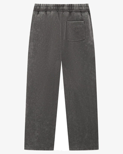 Magiri Embroidered Acid Wash Joggers 'Washed Grey' - Kick Game
