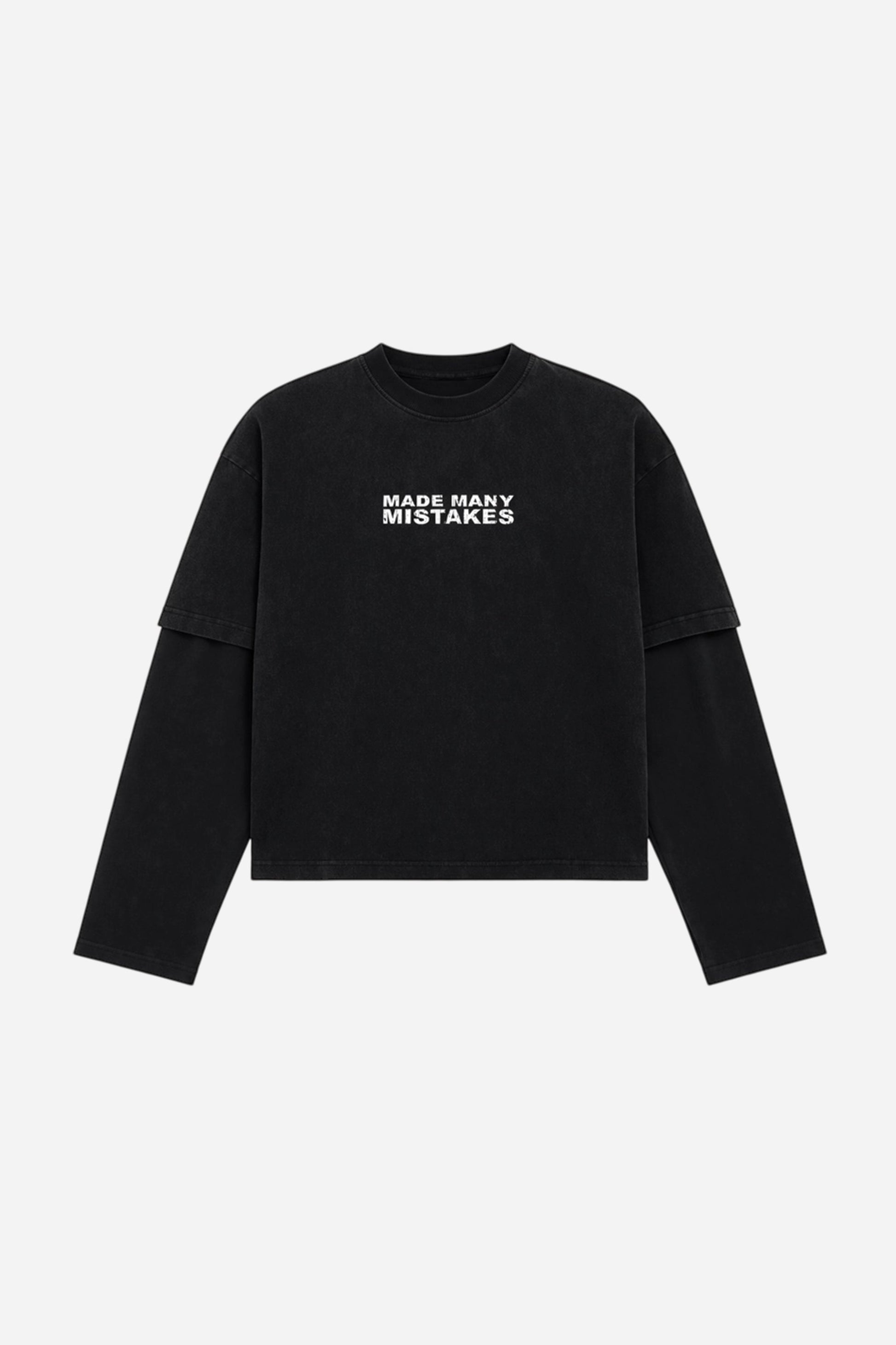 Made Many Mistakes T-Shirt - Black - Kick Game