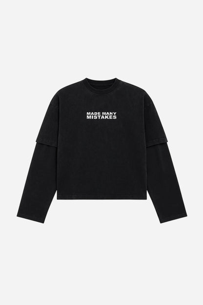 Made Many Mistakes T-Shirt - Black - Kick Game