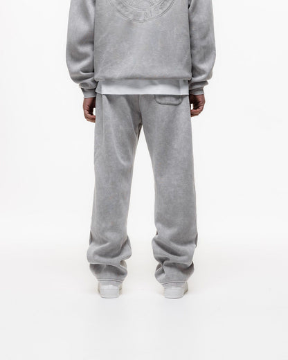 Magiri Embroidered Acid Wash Joggers 'Washed Oatmeal' - Kick Game