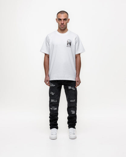 Magiri Noir Ripped Slim Jeans 'Black' - Kick Game