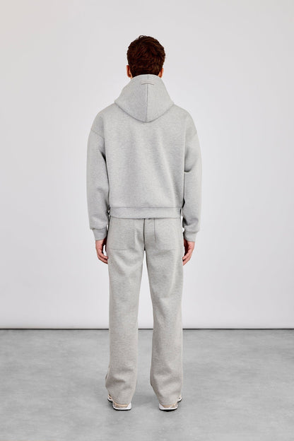 Cernucci Scuba Zip Through Boxy Hoodie & Relaxed Scuba Trouser - Grey - Kick Game