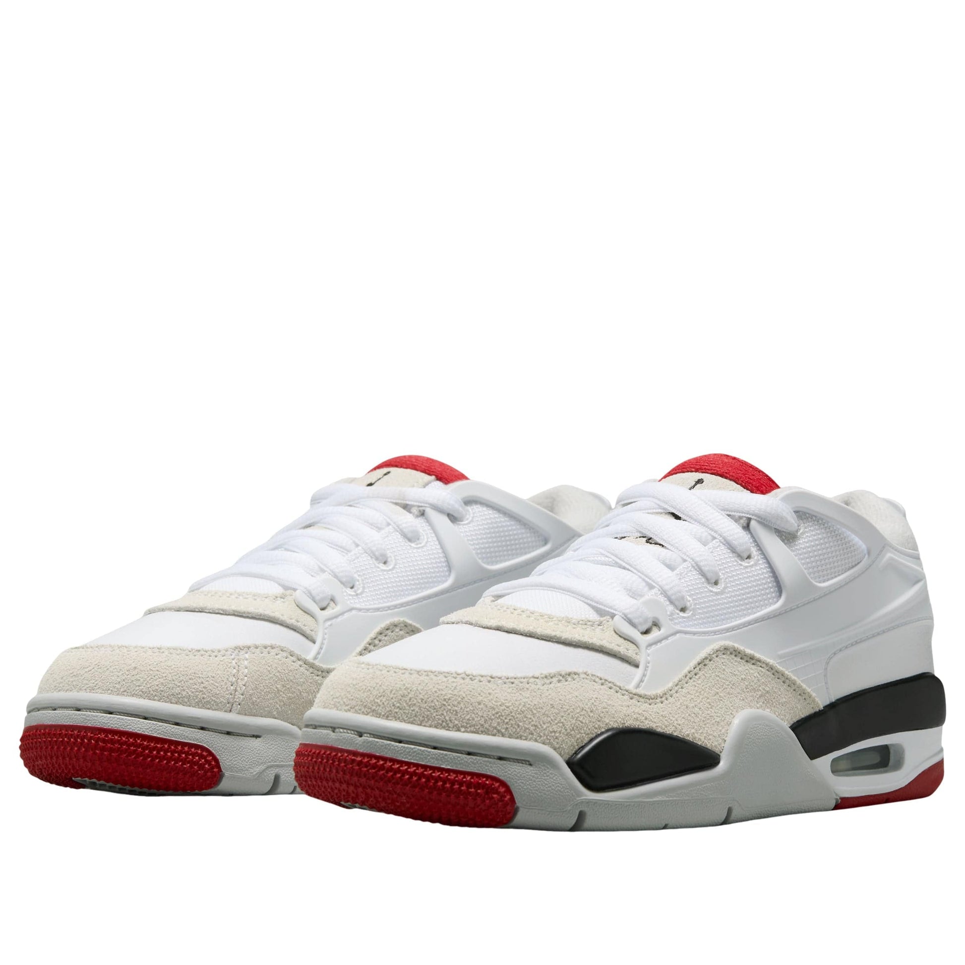Air Jordan 4 RM White Black Varsity Red GS - Kick Game