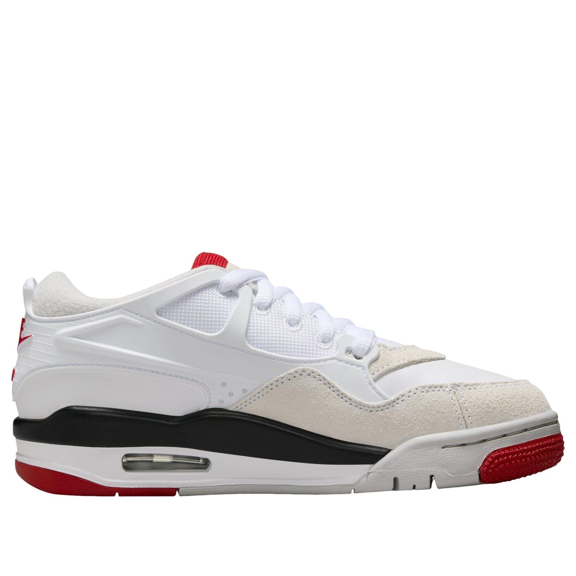 Air Jordan 4 RM White Black Varsity Red GS - Kick Game