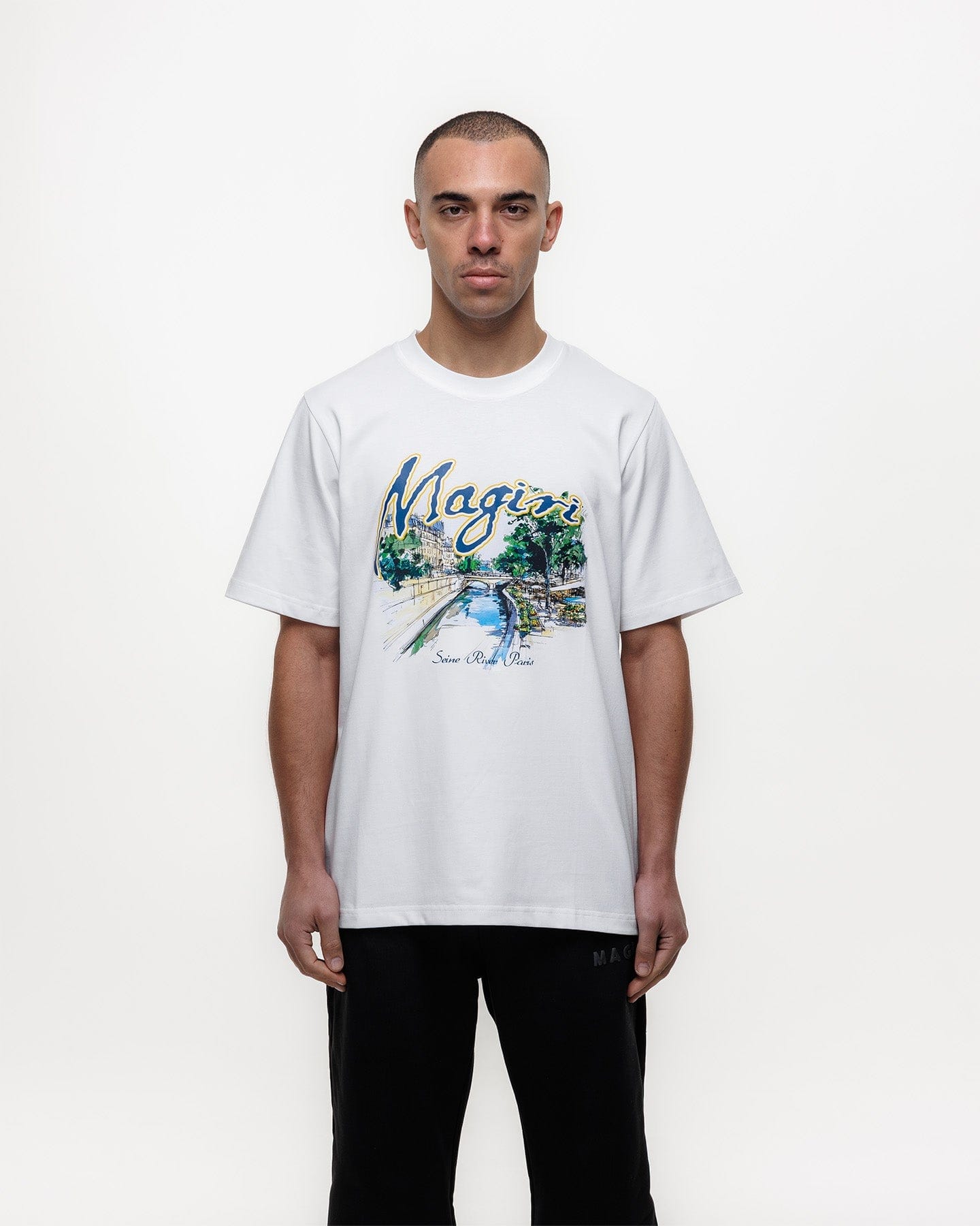 Magiri Seine River Printed T-Shirt 'White' - Kick Game