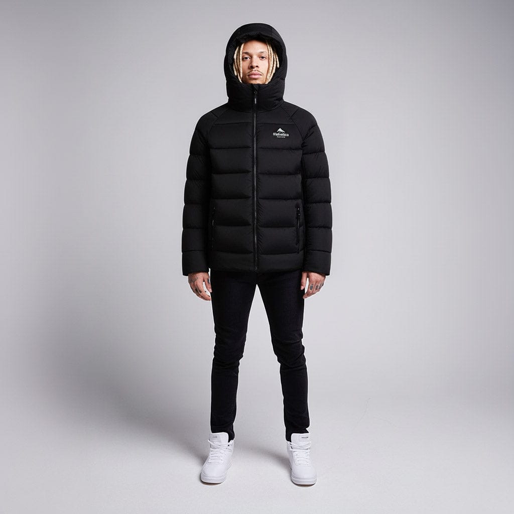 Helvetica Mountain Pioneers Sniper Hooded Down Jacket - Kick Game