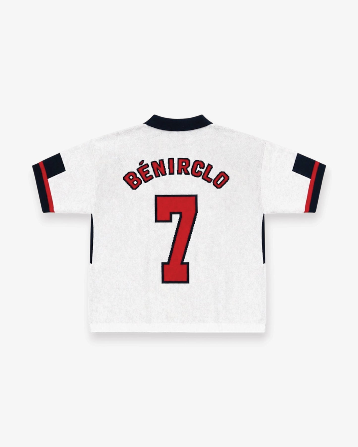 98 Becks inspired knit Jersey - White - Kick Game