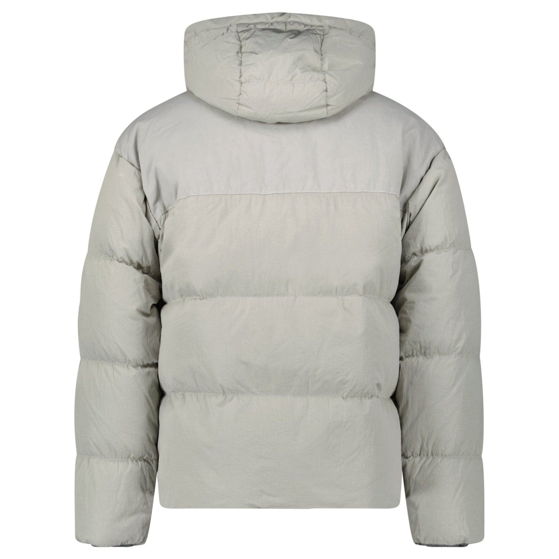 CP Company Eco-Chrome R Mixed Hooded Down Jacket Grey - Kick Game