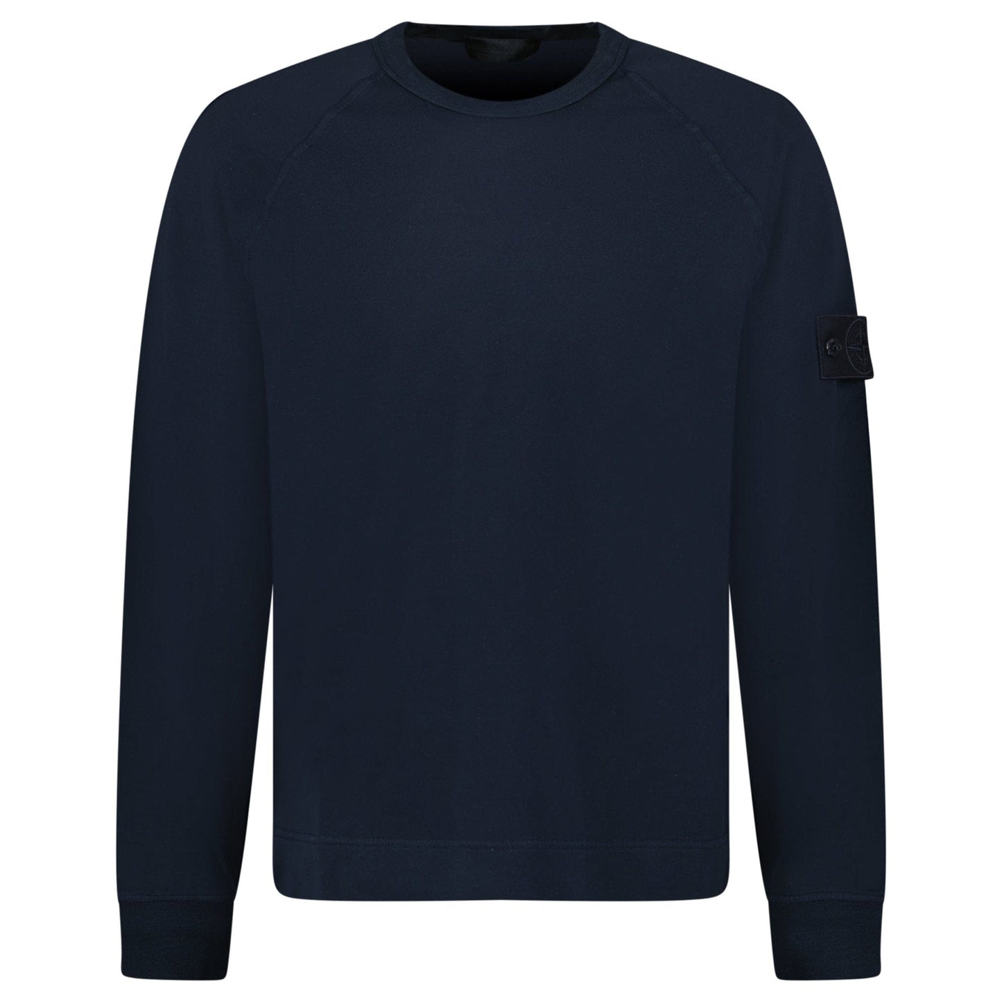 Stone Island Ghost Badge Crewneck Sweatshirt Navy - Kick Game