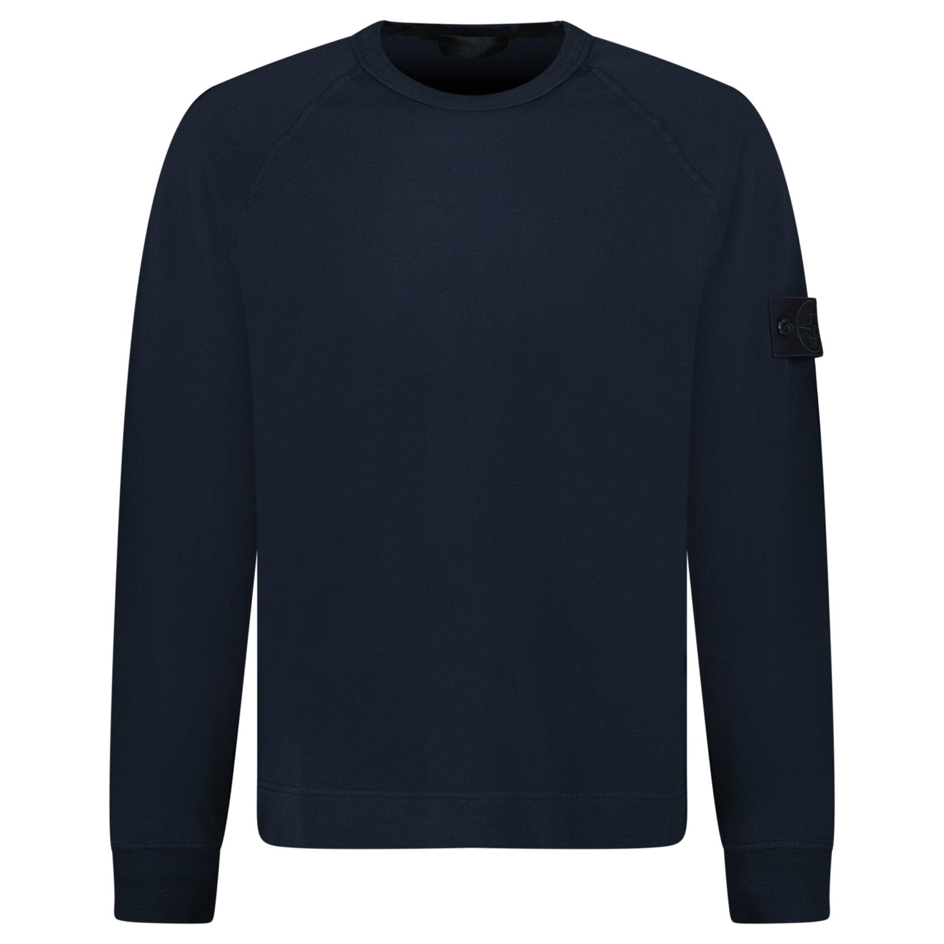 Stone Island Ghost Badge Crewneck Sweatshirt Navy - Kick Game