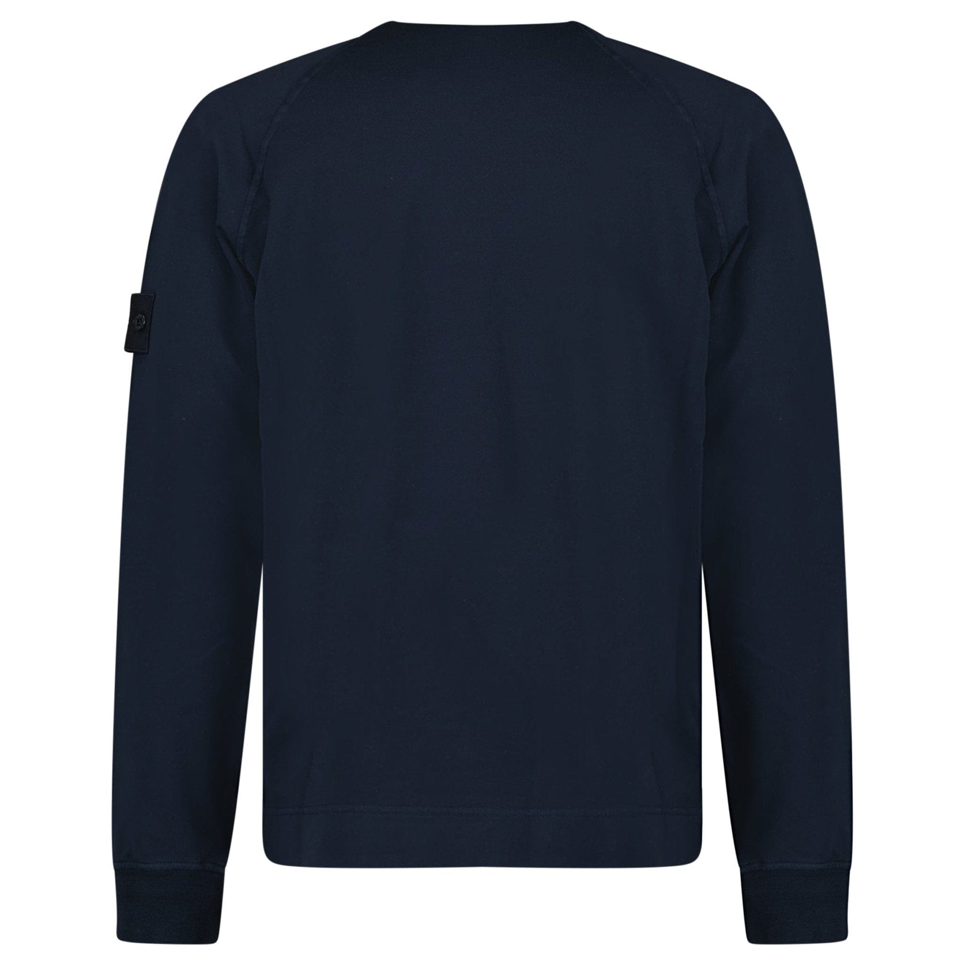 Stone Island Ghost Badge Crewneck Sweatshirt Navy - Kick Game